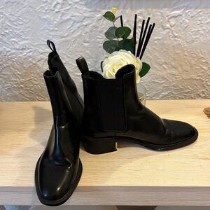 Zara Sleek Black Ankle Boots